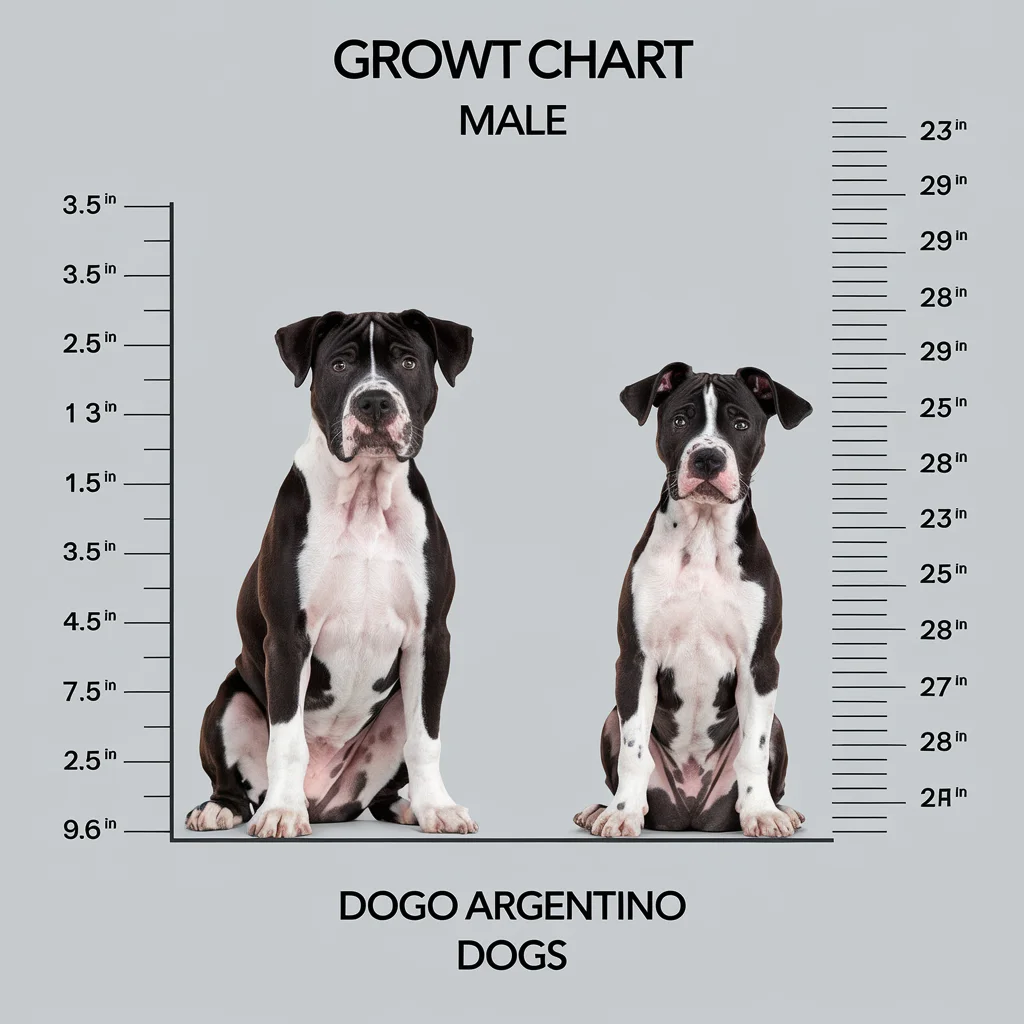 Dogo Argentino Growth Chart: Male vs Female