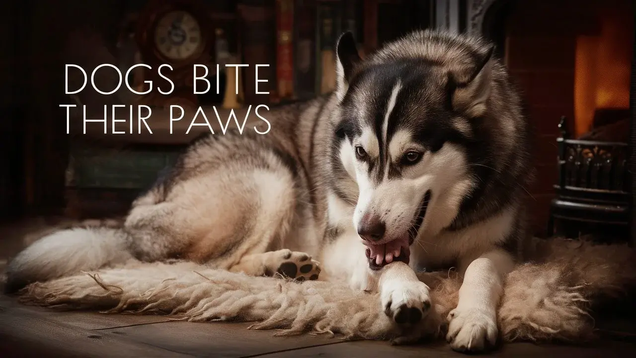 Dogs Bite Their Paws