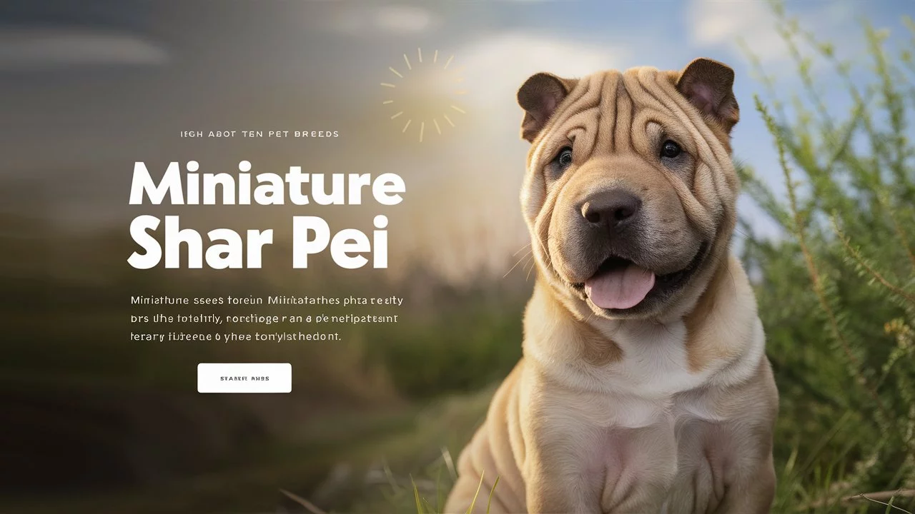 Miniature Shar Pei Dog