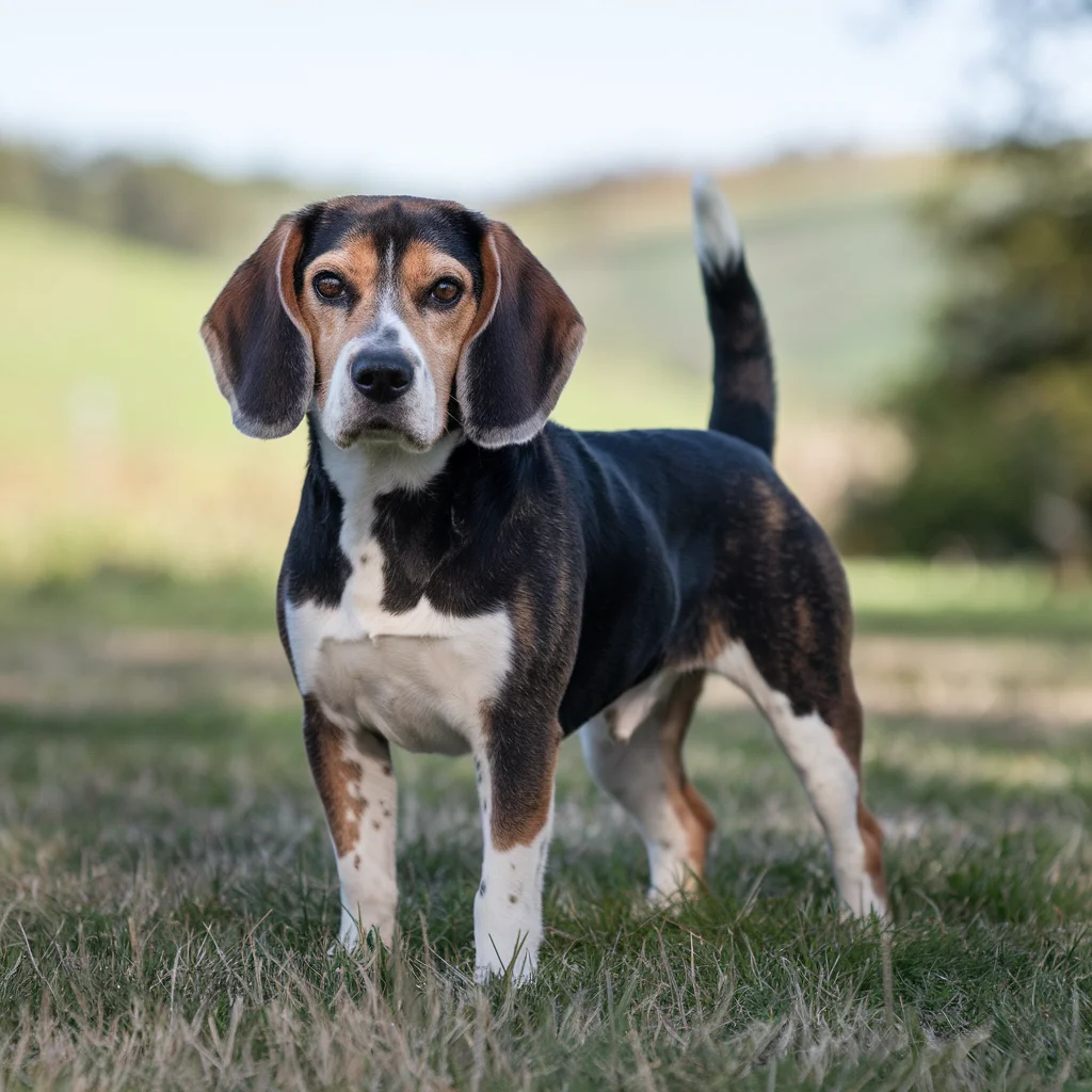 Black and White Beagle